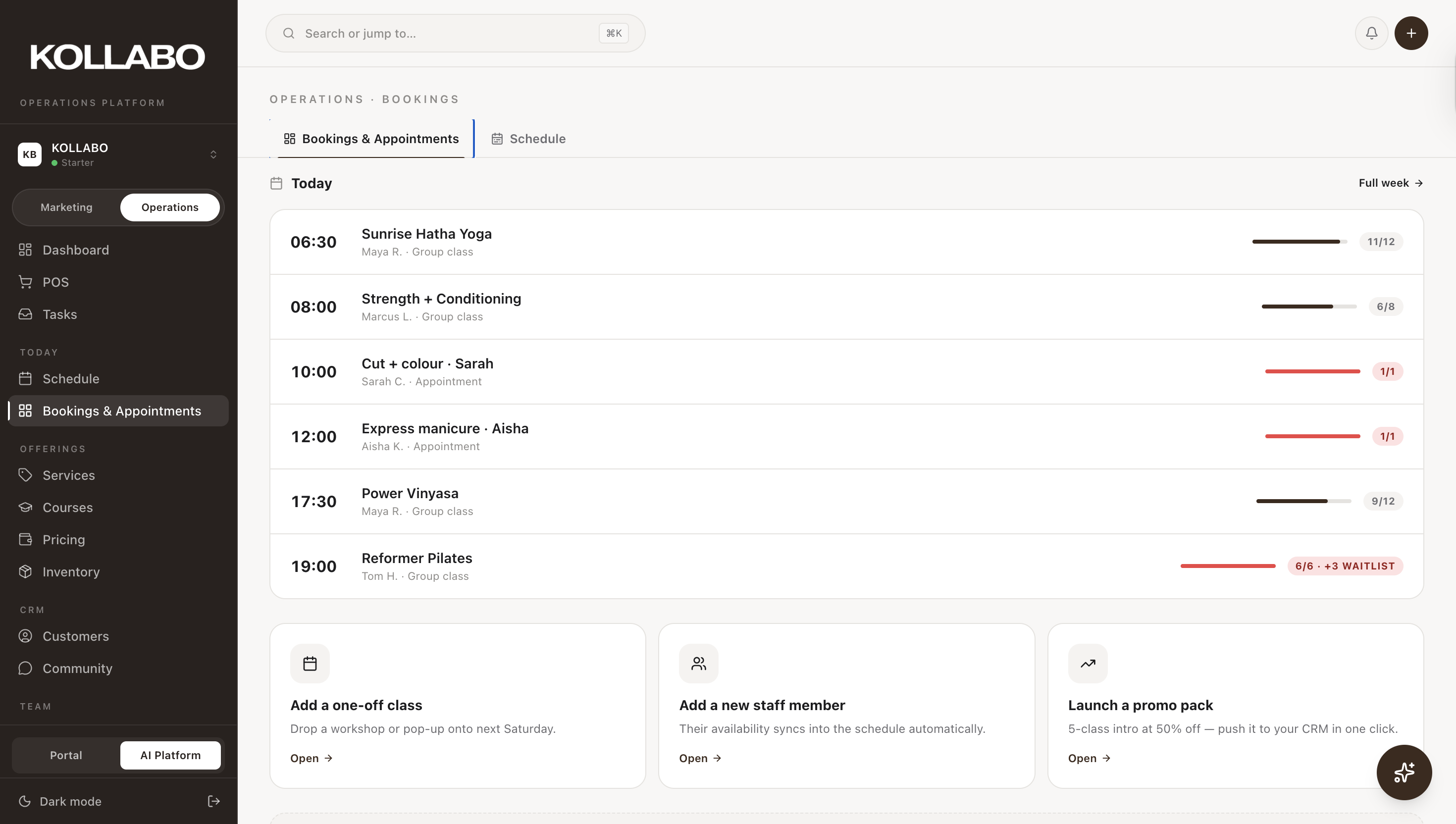 Content scheduler